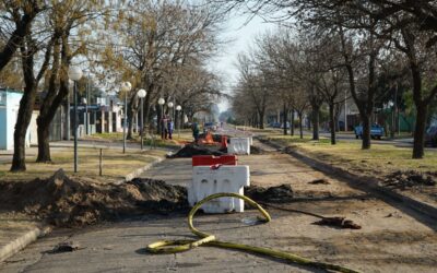 CONTINÚAN LAS TAREAS DE LIMPIEZA Y MANTENIMIENTO EN LOS DESAGÜES PLUVIALES: AHORA EL MUNICIPIO TRABAJA EN CALLE LAGOS, ENTRE SARGENTO CABRAL Y SAN LORENZO