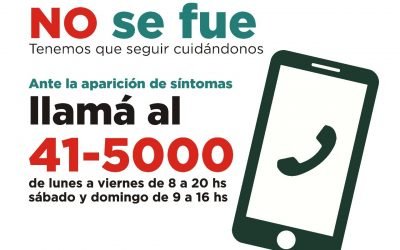 LÍNEA COVID 41-5000: DESDE EL SÁBADO TENDRÁ NUEVO HORARIO DE ATENCIÓN