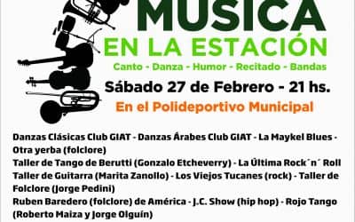 Música en la Estación tendrá lugar este sábado en Berutti