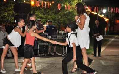 La plaza Italia fue escenario de la milonga a cielo abierto