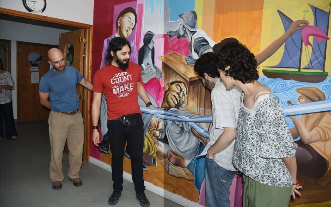 ´ABORÍGENES, INMIGRANTES Y OBREROS. TRES PILARES CONSTITUYENTES´, NUEVO MURAL EN LA ESCUELA MUNICIPAL