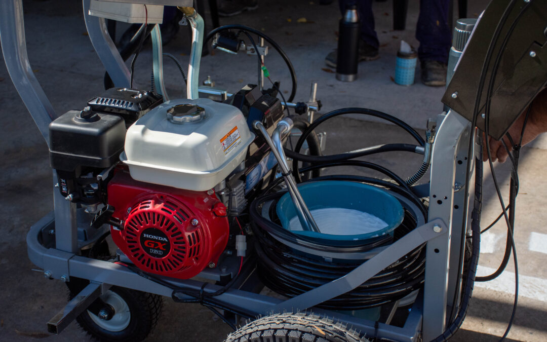 EL MUNICIPIO INVIRTIÓ EN UNA MÁQUINA DE DEMARCACIÓN VIAL EN FRÍO PARA TRABAJOS DE SEÑALIZACIÓN EN LA ZONA URBANA