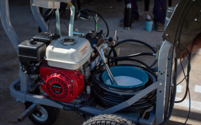 EL MUNICIPIO INVIRTIÓ EN UNA MÁQUINA DE DEMARCACIÓN VIAL EN FRÍO PARA TRABAJOS DE SEÑALIZACIÓN EN LA ZONA URBANA