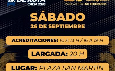 MARATÓN 150° ANIVERSARIO Y SÉPTIMA FECHA DEL CAMPEONATO NACIONAL 10 KM DE RUTA, MAÑANA (SÁBADO) EN EL CENTRO DE LA CIUDAD