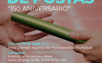LA MARATÓN DE POSTAS “150 ANIVERSARIO” SERÁ ESTE SÁBADO (18) EN EL POLIDEPORTIVO MUNICIPAL