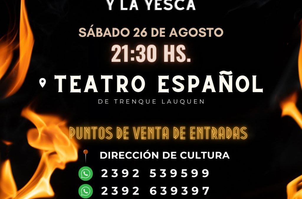 MARIANO Y LA YESCA, EL EX CANTANTE DE ACUTUN CHE SUBE AL ESCENARIO DEL TEATRO ESPAÑOL POR PRIMERA VEZ CON SU PROYECTO COMO SOLISTA