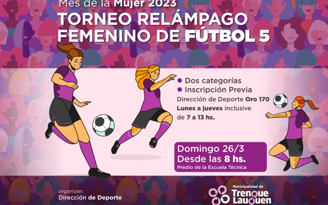 MES DE LA MUJER: ENCUENTRO CON LA ESCRITORA MARÍA PÍA LÓPEZ, TORNEO RELÁMPAGO DE FÚTBOL 5, INTERVENCIÓN DE ESCULTURA Y OBRA DE TEATRO