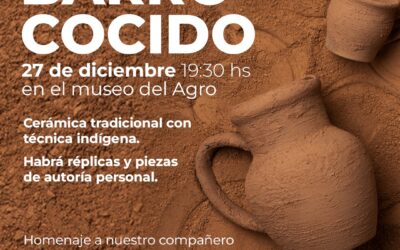 EN HOMENAJE A JORGE PEDINI, MUESTRA DE CIERRE DE CICLO DEL TALLER BARRO COCIDO HOY (MIÉRCOLES) EN EL MUSEO DEL AGRO DE BERUTI
