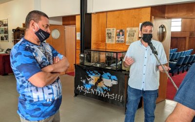 QUEDÓ INAUGURADA HOY (MARTES) LA MUESTRA ITINERANTE SOBRE MALVINAS: UN RECORRIDO POR LA HISTORIA DE LA MANO DE EX COMBATIENTES