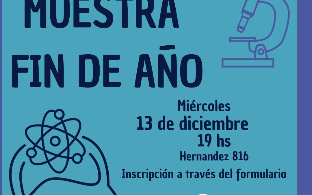 CHARLA Y EXPOSICIÓN DE TRABAJOS Y TALLERES, MAÑANA (MIÉRCOLES) EN LA MUESTRA DE FIN DE AÑO DEL POLO CIENTÍFICO TECNOLÓGICO