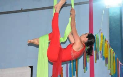 EL TALLER DE ACROTELAS Y UNA MUESTRA DESTREZA Y COLOR EN ALTURA PARA RECREAR “ALICIA EN EL PAÍS DE LA MARAVILLA”