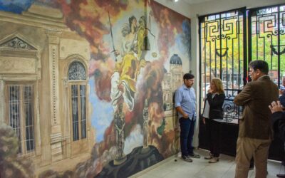 EL INTENDENTE FRANCISCO RECOULAT ACOMPAÑÓ LA INAUGURACIÓN DEL MURAL “ALEGORÍA A LA JUSTICIA” EN EL COLEGIO DE ABOGADOS