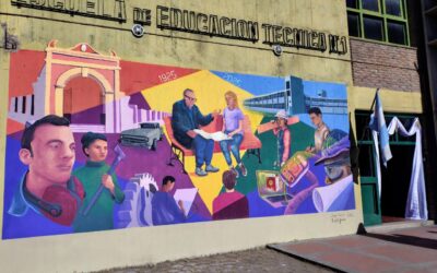 100 AÑOS DE LA ESCUELA TÉCNICA: UN MURAL QUE RECUERDA SU HISTORIA Y REFACCIONES EN EL EDIFICIO REALIZADAS POR EL MUNICIPIO