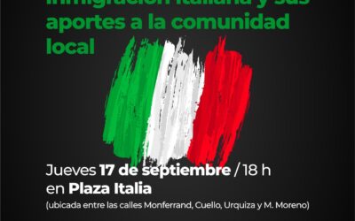 SE INAUGURARÁ ESTE JUEVES (17) A LAS 18 H UN MURAL EN HOMENAJE A LA INMIGRACIÓN ITALIANA, EN EL MARCO DEL 150° ANIVERSARIO DE LA FUNDACIÓN DE TRENQUE LAUQUEN