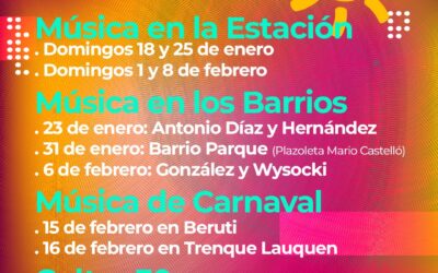 CON UNA PROPUESTA AMPLIADA Y PARA TODO EL DISTRITO, EL MUNICIPIO LANZA EL CICLO MÚSICA DE VERANO