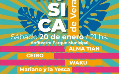 SE VIENE UN FIN DE SEMANA A TODO RITMO: EL SÁBADO HABRÁ MÚSICA DE VERANO EN EL ANFITEATRO Y EL DOMINGO MÚSICA EN LA ESTACIÓN EN EL PLAYÓN DEL FERROCARRIL
