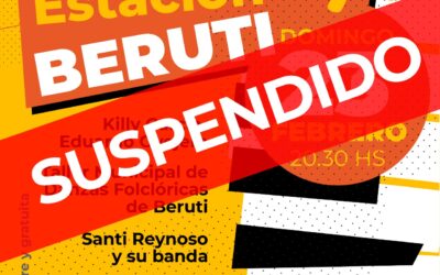 MÚSICA EN LA ESTACIÓN: SE SUSPENDIÓ LA FECHA DE BERUTI POR PRONÓSTICO DE MAL TIEMPO
