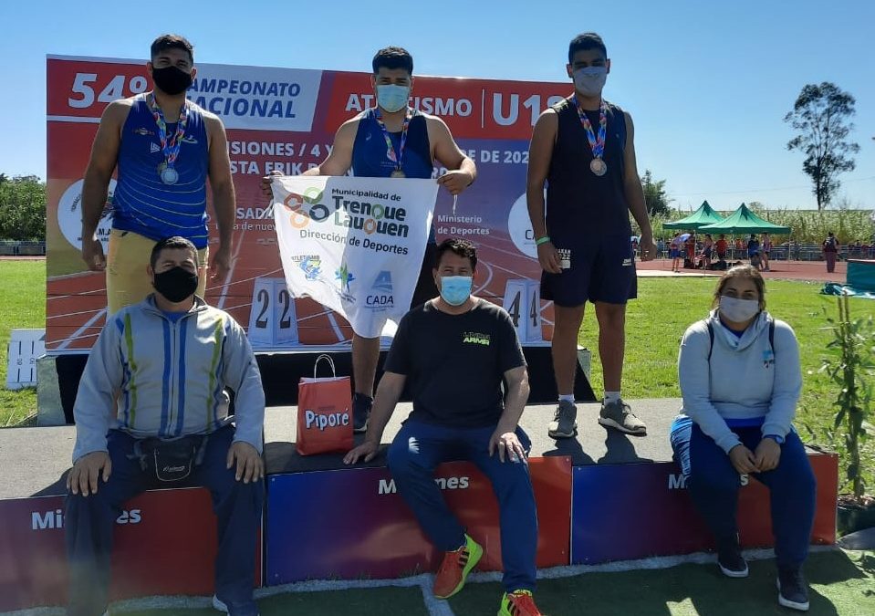MONTEJO SE CONSAGRÓ CAMPEÓN EN LANZAMIENTO DE BALA EN EL NACIONAL DE ATLETISMO U-18 QUE SE REALIZÓ EN MISIONES