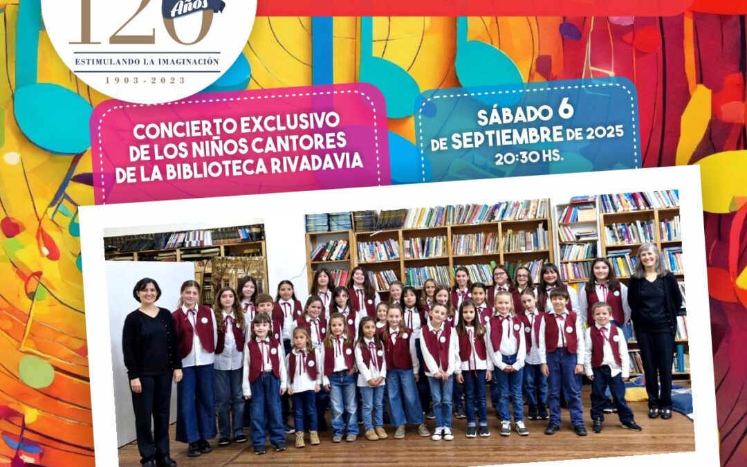 EL CORO DE NIÑOS CANTORES SE PRESENTA ESTE SÁBADO (6) EN LA BIBLIOTECA RIVADAVIA