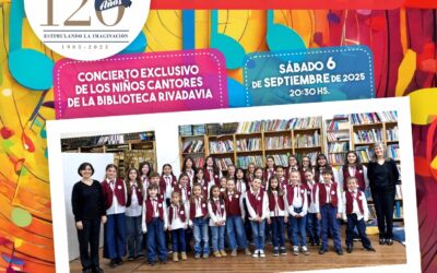 EL CORO DE NIÑOS CANTORES SE PRESENTA ESTE SÁBADO (6) EN LA BIBLIOTECA RIVADAVIA