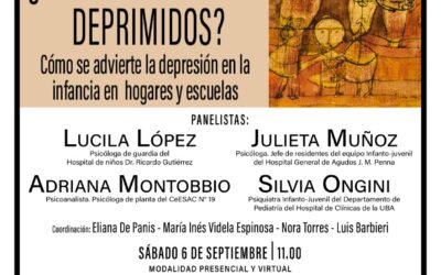 DEPRESIÓN EN NIÑOS: MESA CON ESPECIALISTAS PARA TRATAR LA PREVENCIÓN Y EL ABORDAJE