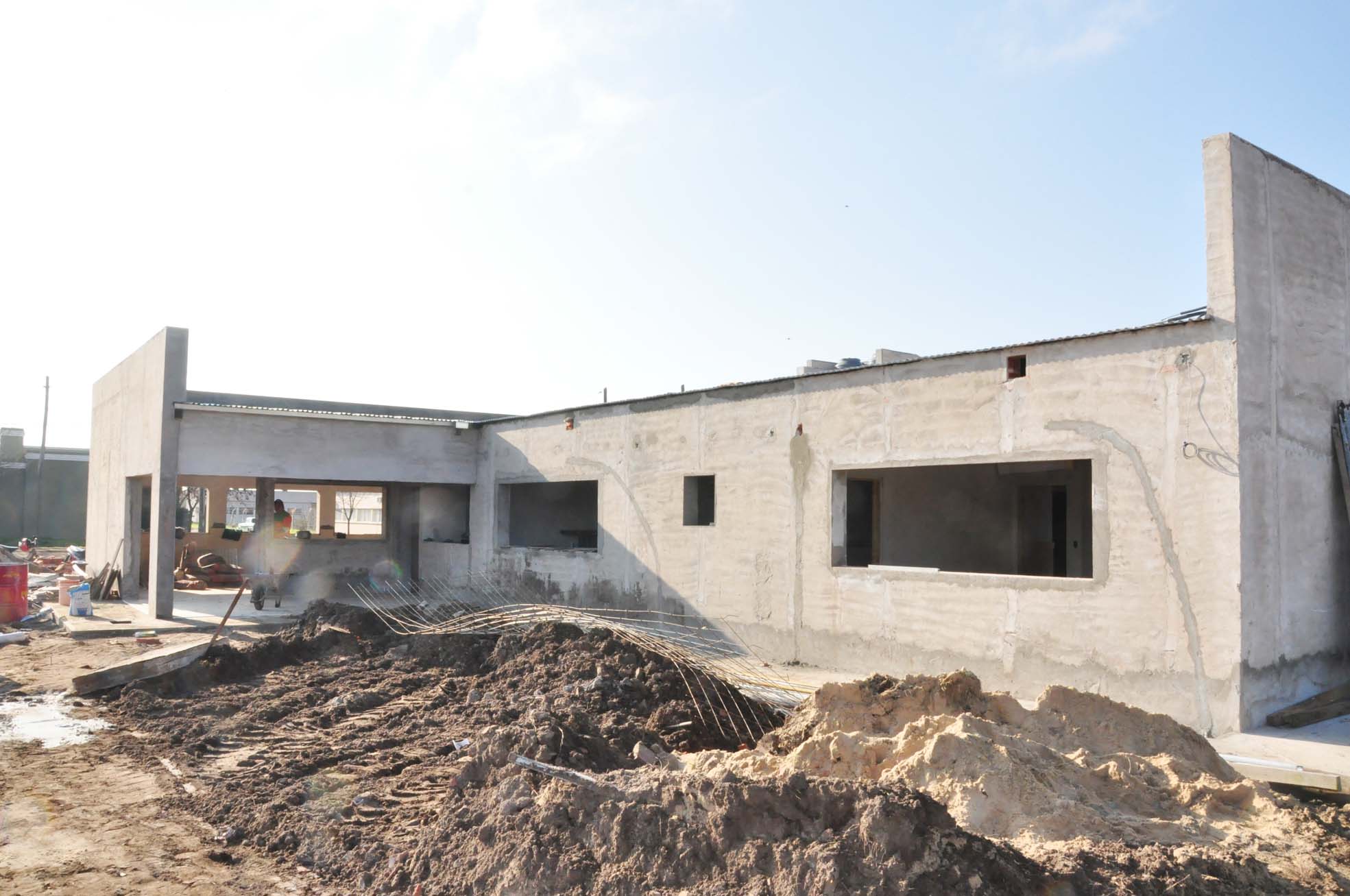Avanzan las obras del jardín nubecitas y el edificio para los scouts