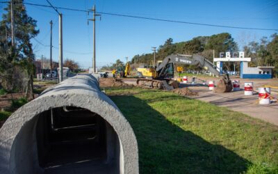 EL MUNICIPIO INVIERTE MÁS FONDOS Y AVANZA CON UNA NUEVA OBRA PARA FORTALECER EL SISTEMA DE DESAGÜES PLUVIALES