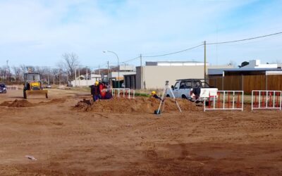 EL MUNICIPIO SIGUE CON LOS TRABAJOS EN LA NUEVA SALA DE BOMBEO UBICADA EN LEDESMA Y PRESIDENTE YRIGOYEN