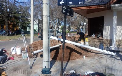 EL MUNICIPIO AVANZA CON LA ÚLTIMA ETAPA DE LOS TRABAJOS EN LA RED DE CLOACAS EN CALLE ALEM