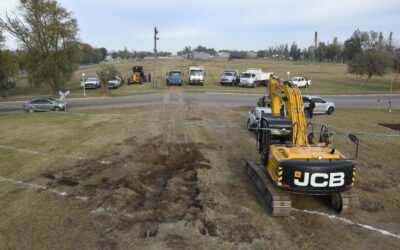 EL MUNICIPIO AVANZA CON LA PRIMERA ETAPA DE UNA OBRA DE DESAGÜES PLUVIALES EN UN SECTOR DE LAS VÍAS EN 30 DE AGOSTO
