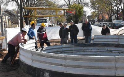 EL INTENDENTE RECORRIÓ LA OBRA DE DORREGO Y ALSINA: “ES UNA INTERVENCIÓN MUY GRANDE CON UN SISTEMA QUE GARANTIZA LA SEGURIDAD DE LOS EMPLEADOS”