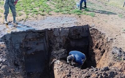 SE REALIZARON TAREAS DE REPARACIÓN DEL ACUEDUCTO DE MARI LAUQUEN EN DISTINTOS TRAMOS