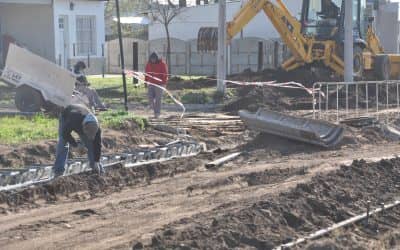 El Municipio realiza 250 metros de cordón cuneta en calle Orellana