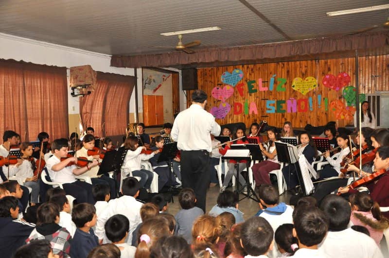 La Orquesta Infantil, en un concierto