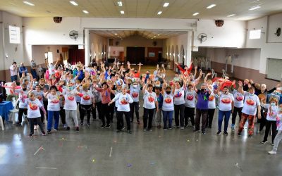 EL INTENDENTE INTERINO, ESTEBAN VIDAL, ACOMPAÑÓ A LOS ADULTOS MAYORES Y AL EQUIPO DEL PRAM, EN EL FESTEJO POR EL OCTAVO CUMPLEAÑOS DEL PROGRAMA