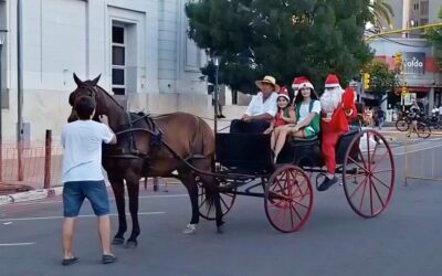 LA MAGIA DE LA NAVIDAD LLEGÓ AL CENTRO DE LA CIUDAD CON PAPÁ NOEL, LOS ELFOS Y UNA PEATONAL LLENA DE PROPUESTAS