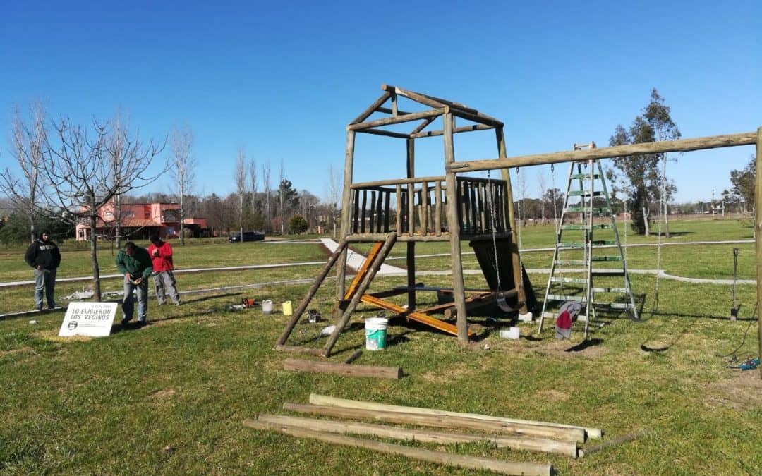 Se terminó otra obra del PP 2016: senderos y juegos en el parque Favaloro