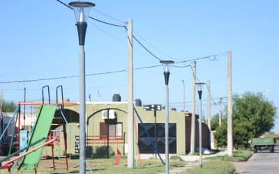 Se finalizó la colocación de luces led en el barrio UOCRA