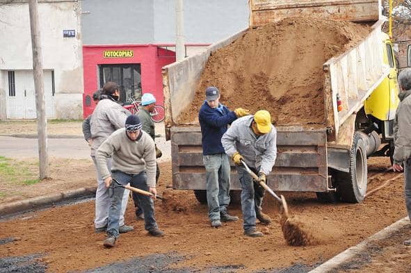 El Municipio realizó trabajos de pavimentación
