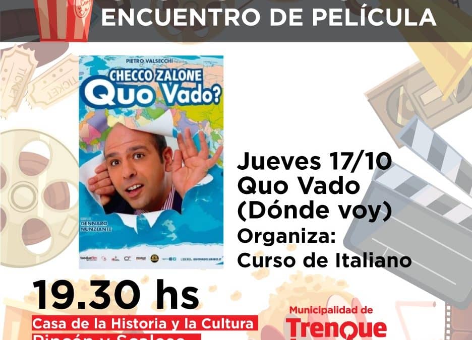 EL CICLO DE CINE “ENCUENTRO DE PELÍCULA” COMIENZA MAÑANA (JUEVES): LA PRIMERA SERÁ LA ITALIANA QUO VADO (DÓNDE VOY)