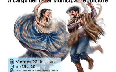 EL TALLER MUNICIPAL DE FOLCLORE ORGANIZA UNA PEÑA ABIERTA A LA COMUNIDAD, ESTE VIERNES (26) A PARTIR DE LAS 18 H EN LA CASA DE LA CULTURA