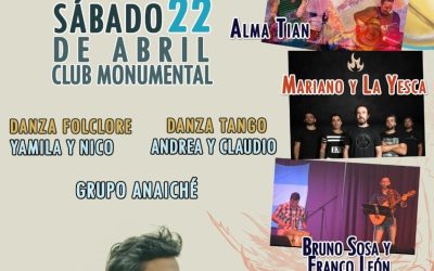 147º ANIVERSARIO DE TRENQUE LAUQUEN: EL SÁBADO 22 DE ABRIL, «PEÑA ANIVERSARIO» EN EL CLUB MONUMENTAL