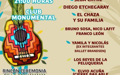 PEÑA DE LA PACHAMAMA, EL SÁBADO 6 DE AGOSTO EN EL CLUB MONUMENTAL CON UNA AMPLIA PROPUESTA DE ARTISTAS