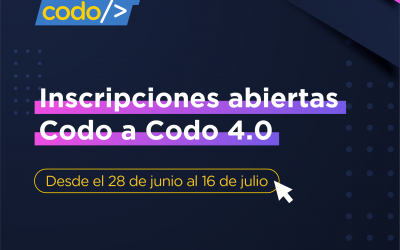 ESTÁ ABIERTA LA INSCRIPCIÓN PARA EL CURSO GRATUITO “CODO A CODO 4.0 FEDERAL” QUE CAPACITA EN HERRAMIENTAS PARA LA PROGRAMACIÓN
