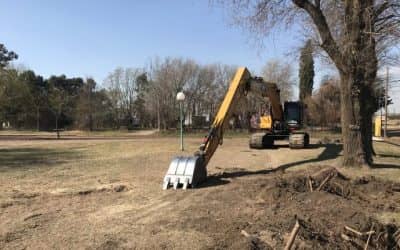 TREINTA DE AGOSTO: SE INICIÓ EL PLAN DE REFORESTACIÓN Y FORESTACIÓN EN DISTINTOS PUNTOS DE LA CIUDAD Y UNA OBRA DE DESAGÜES PLUVIALES