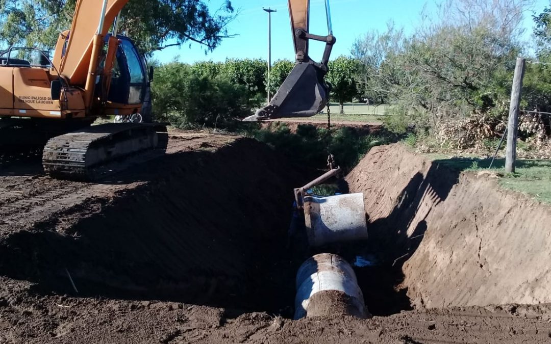 EL MUNICIPO RETOMÓ LAS TAREAS DE REPAVIMENTACIÓN EN CALLES DE LA CIUDAD CABECERA Y TRABAJA EN LA REPARACIÓN DE UN PLUVIAL EN EL CLUB DE POLO