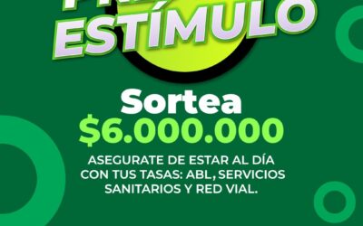 PREMIOS ESTÍMULO: EL 24 DE ABRIL SE REALIZARÁ EL PRIMER SORTEO POR 6 MILLONES DE PESOS Y EN EL AÑO SE REPARTIRÁN EN TOTAL $31.200.000