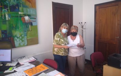 PREMIOS ESTÍMULO: DOS GANADORAS DEL ÚLTIMO SORTEO DEL AÑO SE ACERCARON HOY (MIÉRCOLES) AL MUNICIPIO PARA RETIRAR SUS PREMIOS