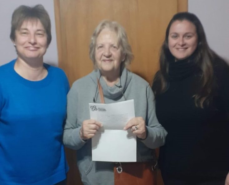 PREMIOS ESTÍMULO: UNA VECINA DE 30 DE AGOSTO RETIRÓ SU PREMIO EN EL ENTE DESCENTRALIZADO