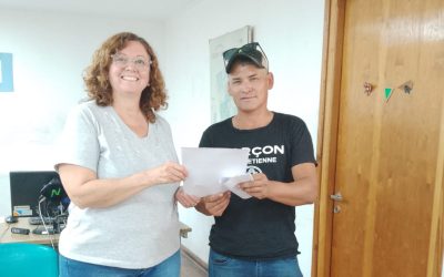 PREMIOS ESTÍMULO: EL MUNICIPIO ENTREGÓ HOY (LUNES) SU PREMIO A OTRO VECINO GANADOR DEL TERCER Y ÚLTIMO SORTEO DEL AÑO